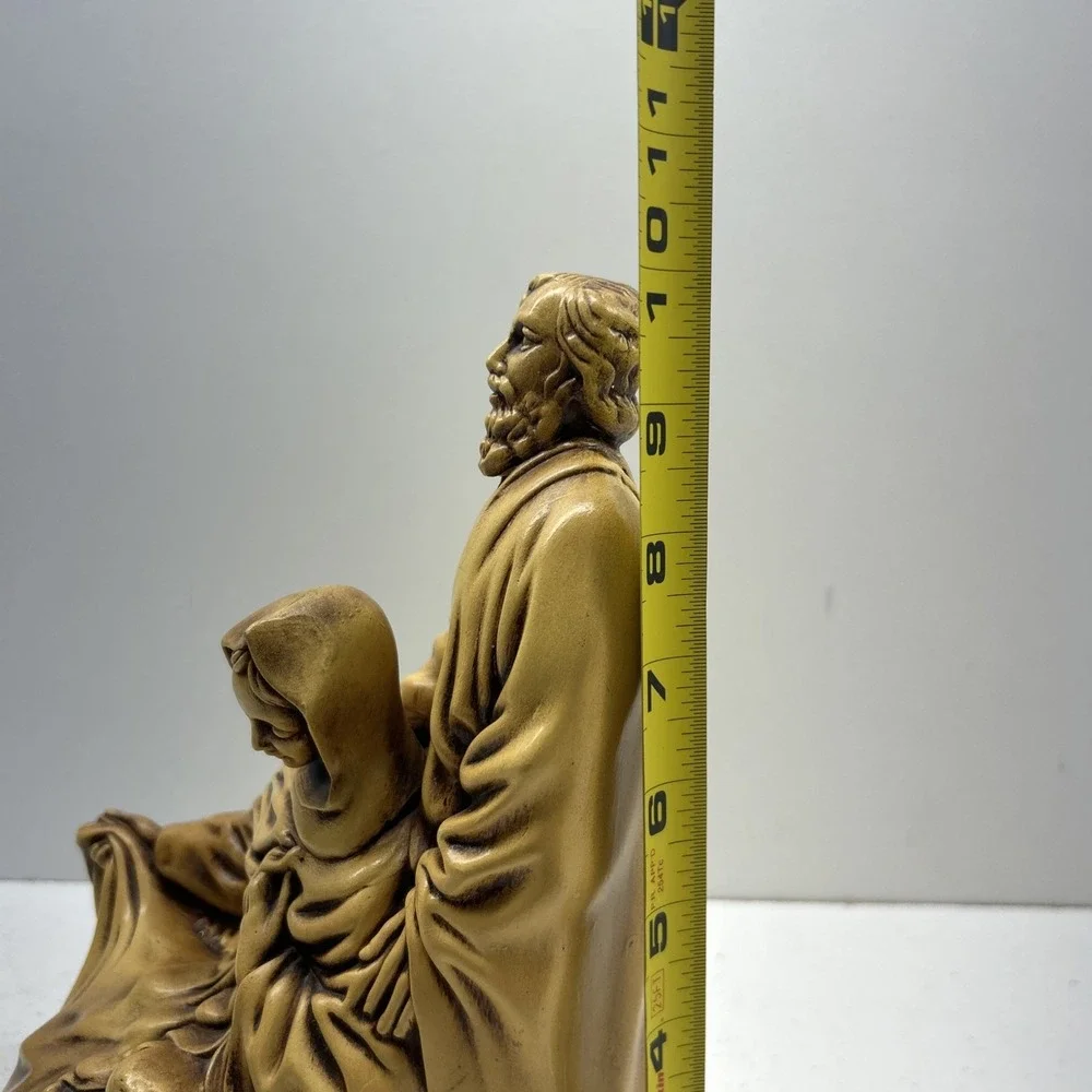 Vintage Atlantic Mold Holy Family Nativity Figurine Ceramic Christmas Decor